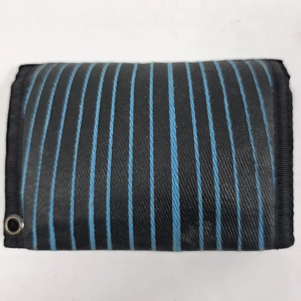 Tony Hawk Mens Nylon Trifold Wallet Old School Vintage Skate Y2K Blue/Black